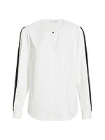 Spring Ellis Contrast Long Sleeve Blouse