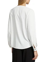 Spring Ellis Contrast Long Sleeve Blouse