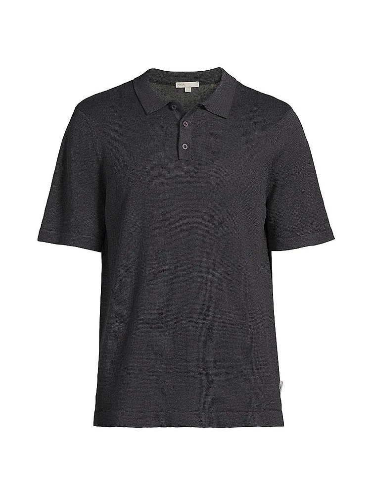Linen Polo Sweater