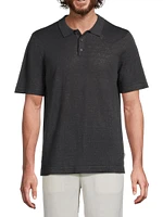 Linen Polo Sweater