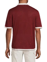 Linen Knit Camp Shirt
