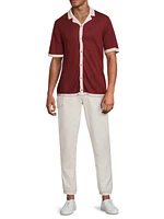 Linen Knit Camp Shirt