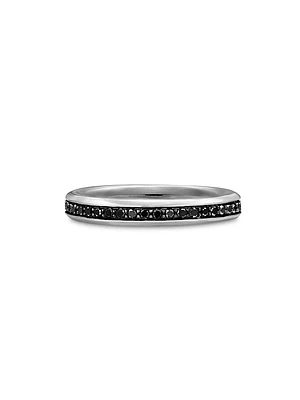 Beveled Band Ring 18K White Gold