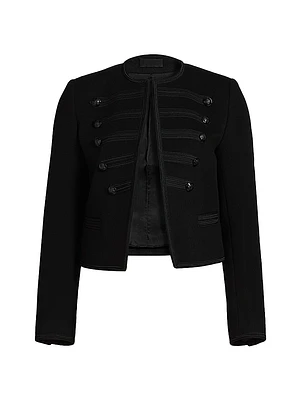 Joni Virgin Wool Open-Front Jacket