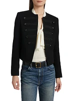 Joni Virgin Wool Open-Front Jacket