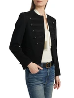 Joni Virgin Wool Open-Front Jacket