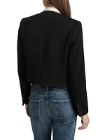 Joni Virgin Wool Open-Front Jacket