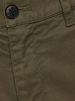 Emerson Stretch-Cotton Wide-Leg Crop Pants