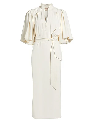 Dani Tie-Waist Midi-Dress