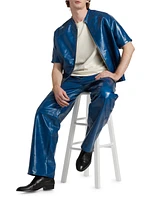 Leather Baseball Shirt
