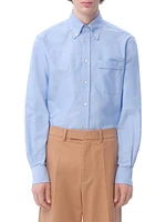 VLogo Embroidered Cotton Shirt