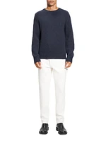 Heavy Wool-Cashmere Crewneck Sweater