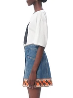 Jersey Cotton T-Shirt with Chez Valentino Print