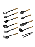 Silicone with Wood Handle Cooking Utensil Sets