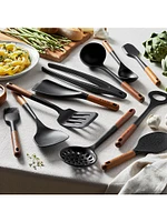 Silicone with Wood Handle Cooking Utensil Sets