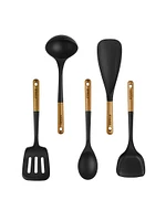 Silicone with Wood Handle Cooking Utensil Sets
