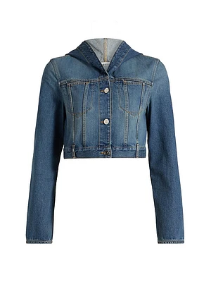 Hooded Denim Jacket