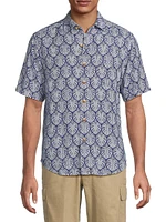 Veracruz Cay Monstera Tiles Shirt