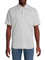 San Lucio Geometric Tri-Leaf Shirt