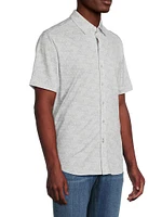San Lucio Geometric Tri-Leaf Shirt