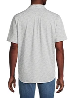 San Lucio Geometric Tri-Leaf Shirt
