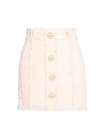 Tweed Knit Miniskirt