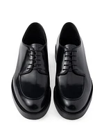 Brushed Leather Derby Shoes