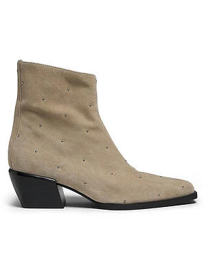 Joni Studded Suede Ankle Boots