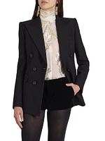 Wool Double-Breasted Blazer
