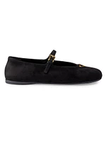 Suede Ballerinas