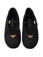 Suede Ballerinas