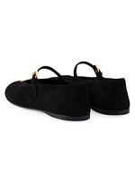 Suede Ballerinas
