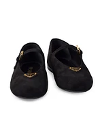 Suede Ballerinas