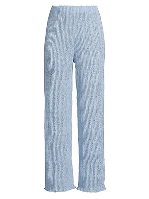 Evy Woven Straight-Leg Pants