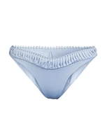 Millie Pleated V-Cut Bikini Bottom