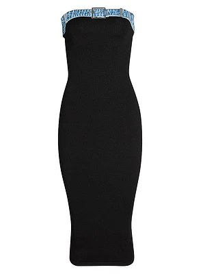 Blanche Knit Denim Dress