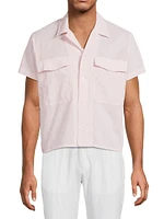 Pinstripe Flap Pocket Shirt