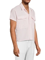 Pinstripe Flap Pocket Shirt