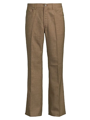 Valluco Glen Plaid Wool Trousers