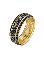 Beveled Band Ring in 18K Yellow Gold, 8.5MM