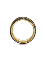 Beveled Band Ring in 18K Yellow Gold, 8.5MM
