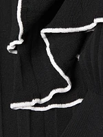 Ribbed Knee-Length Dress