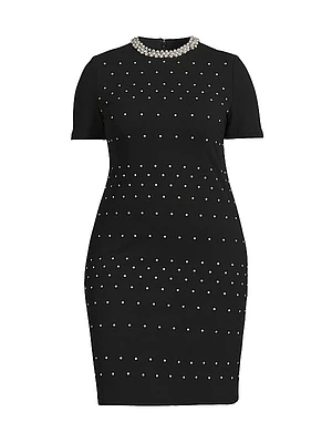 Embellished Sheath Dress