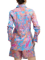 Priscilla Paisley Stretch-Cotton Shirt