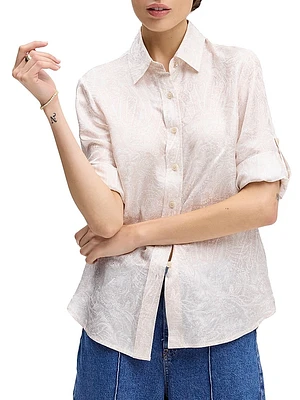 Hadley Paisley Silk-Blend Shirt