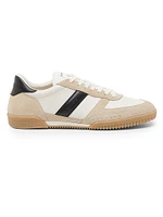 Terence Striped Leather Low-Top Sneakers