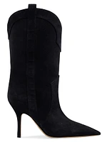 Paloma 95MM Suede Mid-Calf Boots