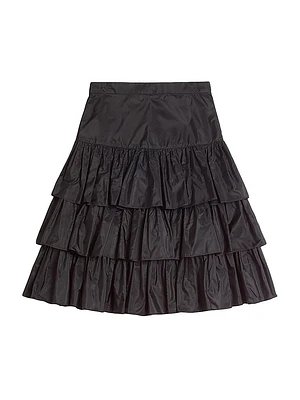 Ruffled Taffeta Skirt