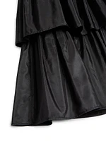 Ruffled Taffeta Skirt