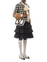 Ruffled Taffeta Skirt